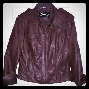 Guess faux leather jacket 🌟LIKE NEW🌟